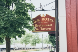 Exterior Sign of U.S. Hotel Tavern on Juniata St.